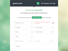 Tablet Screenshot of goovie.com